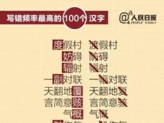 写错频率最高的100个汉字